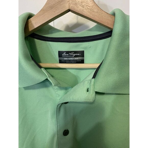 Ben Hogan Performance Men’s Sz 2XL Polo Short Sleeve Shirt‎ Green - Picture 2 of 8